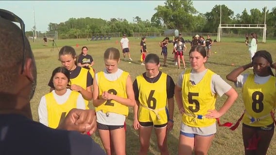 Land O' Lakes girls flag football's inaugural season