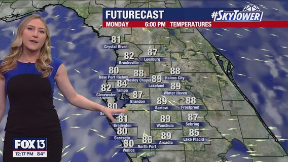 Tampa Weather | High temps near 90 degrees all week