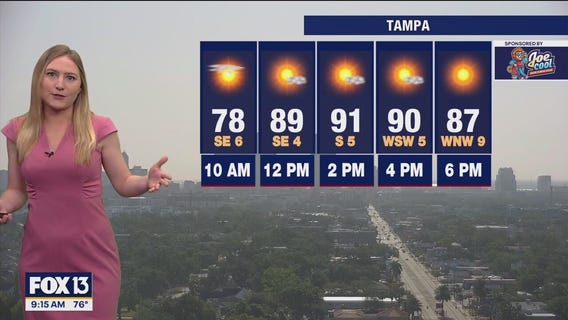 Tampa weather | Sunny and warm temps on Saturday