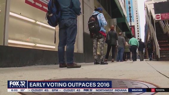 Early voting numbers soar past 2016's totals just over a week before the election