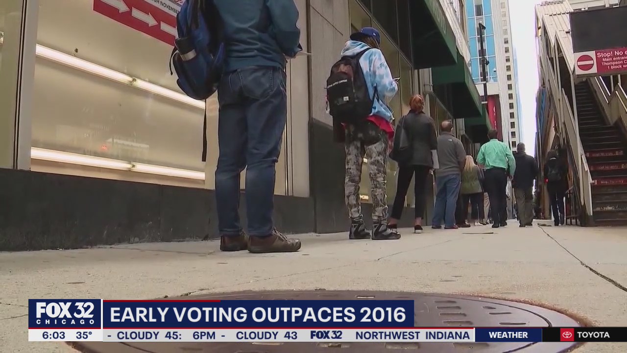 Early voting numbers soar past 2016's totals just over a week before the election