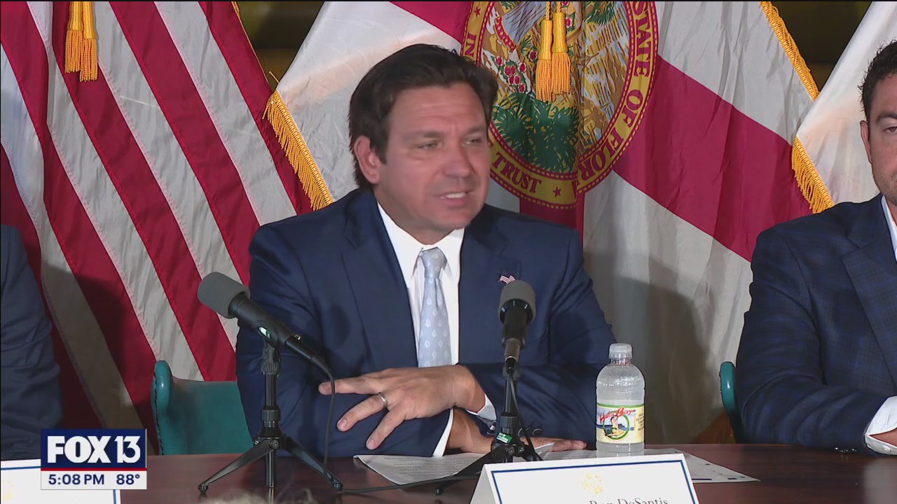 DeSantis holds property tax roundtable in Tampa | FOX 13 Tampa Bay