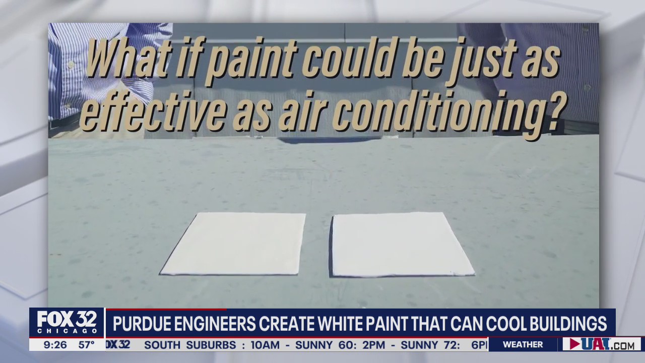 Purdue engineers create white paint capable of significantly cooling buildings