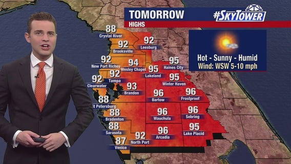 Tampa weather | Heat continue to climb on Monday