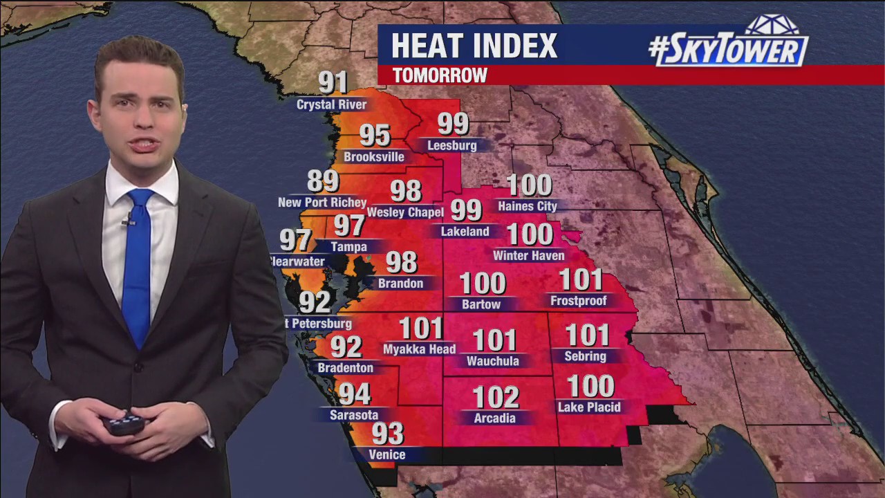 Tampa weather | Hot temperatures continue Saturday