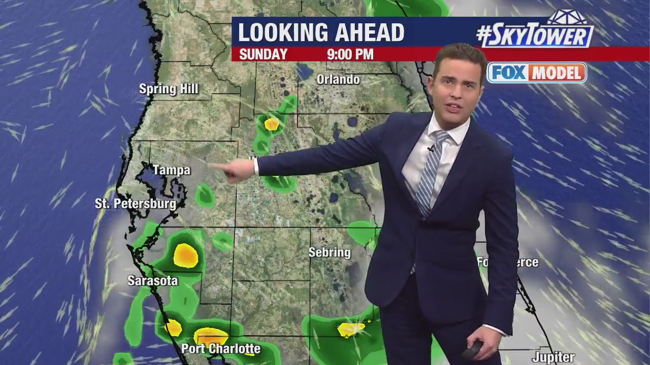 Tampa weather | Spotty showers inland | FOX 13 Tampa Bay
