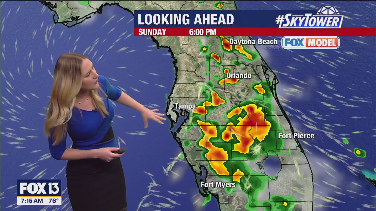 Tampa weather | Hot temps and a chance for storms