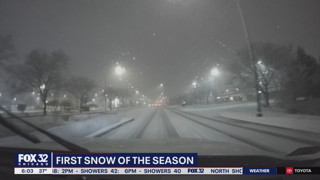 Chicago sees first measurable snowfall of the season