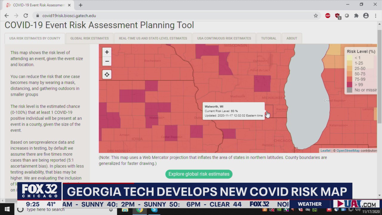 Georgia Tech develops COVID-19 risk map