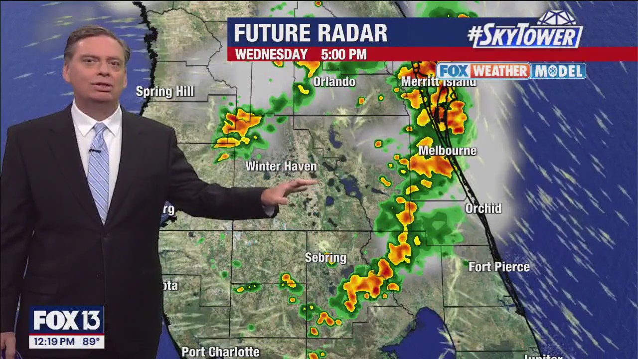 Tampa Weather | Daily storms, mainly inland