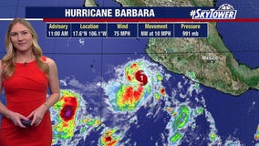 Hurricane Barbara forms in Pacific
