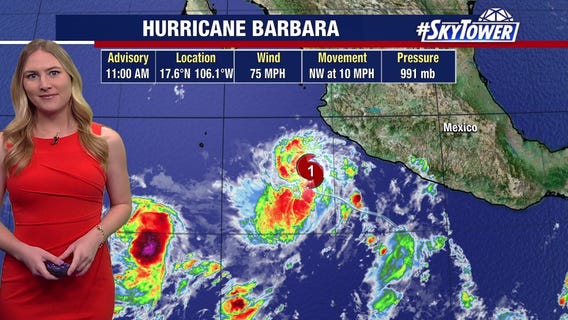 Hurricane Barbara forms in Pacific