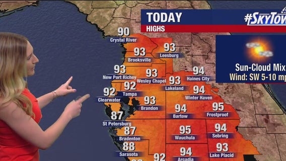 Tampa weather | Monday forecast
