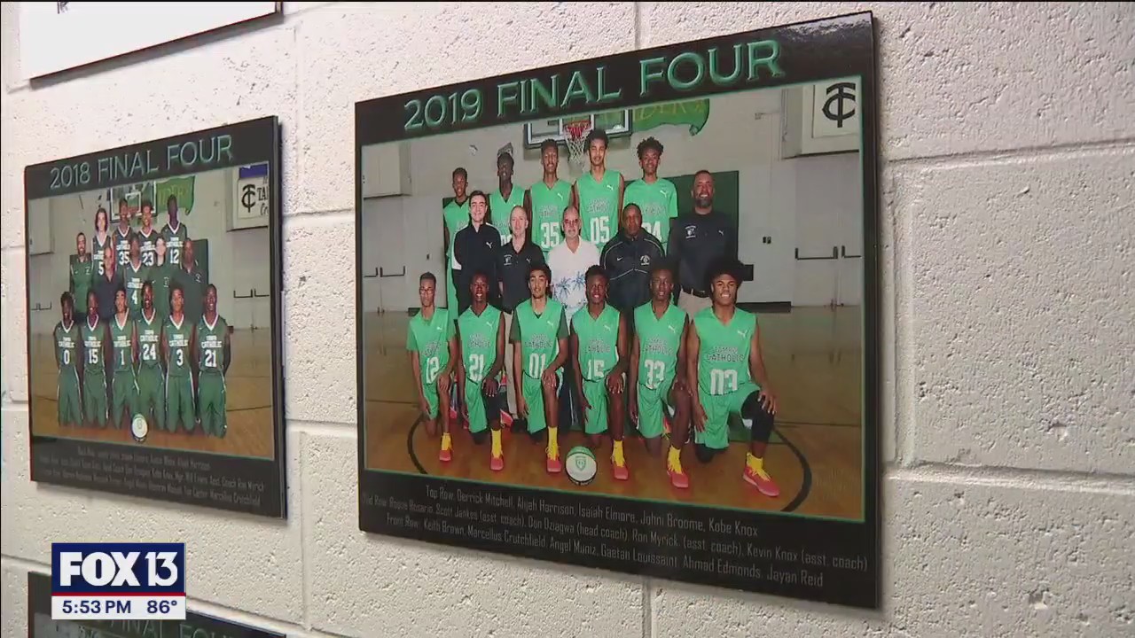 Tampa Catholic High School is ready to hear alum Johni Broome's name called in the NBA Draft