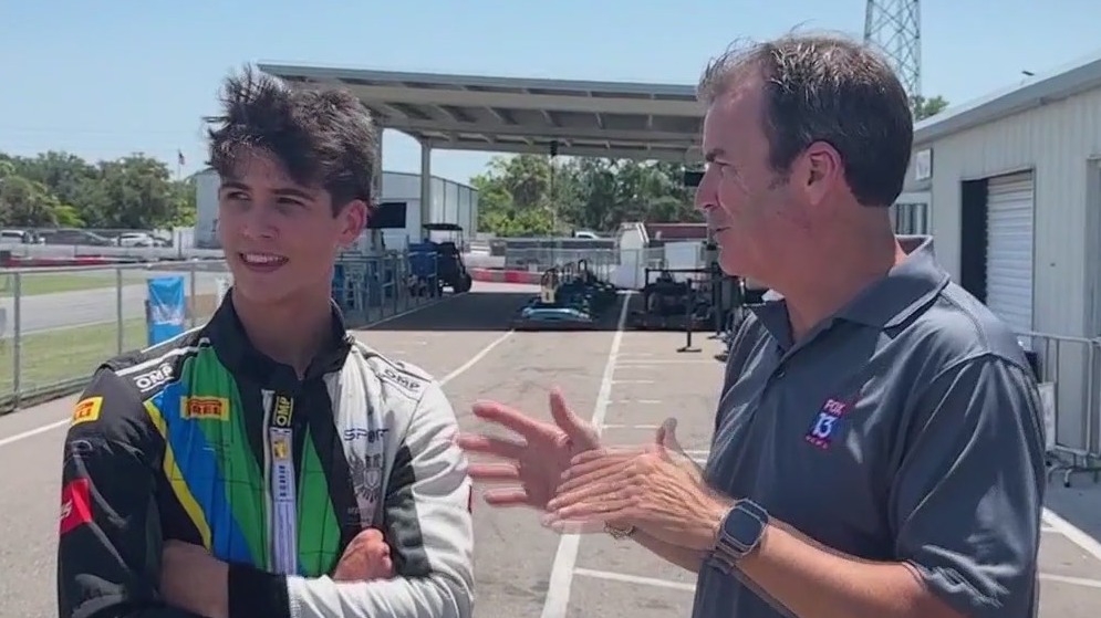 Tim Child Racing Driver Teen race car driver breaking records | FOX 13 Tampa Bay