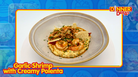 Dinner DeeAs: Garlic Shrimp with Creamy Polenta