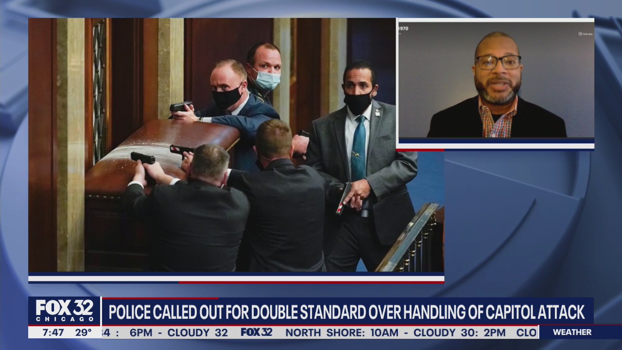 Police called out for double standard over handling of Capitol attack