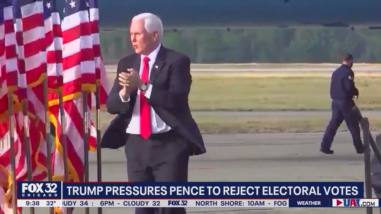 Trump applying pressure on Pence to reject Electoral College votes