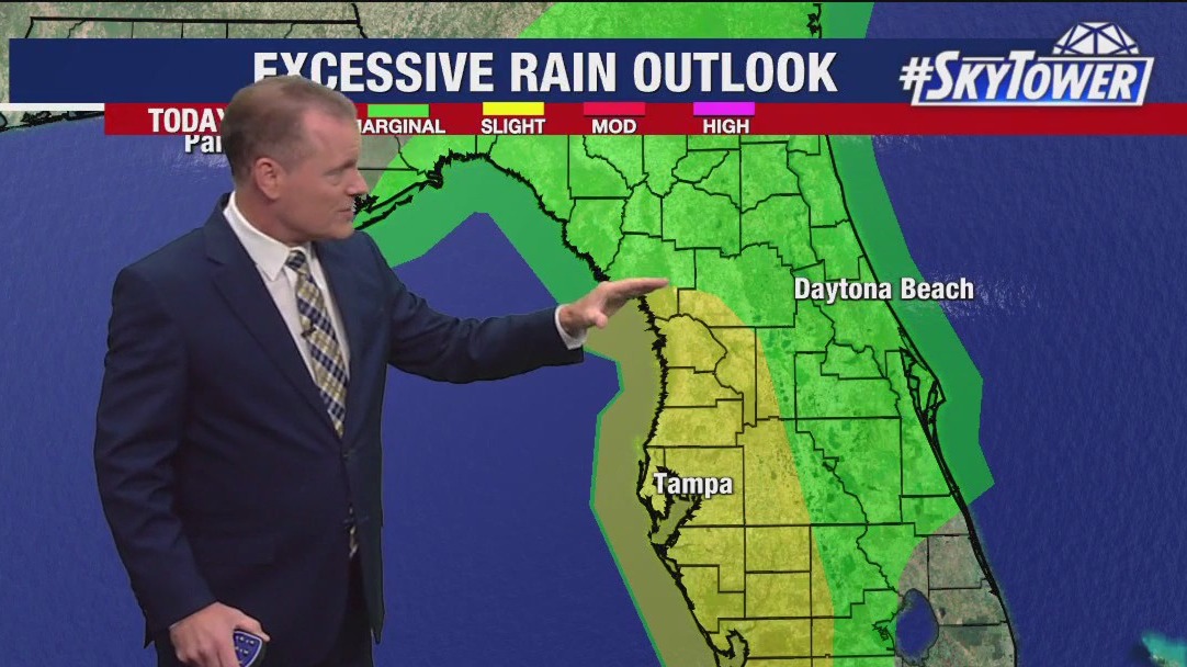 Tampa weather | Tropical downpours possible