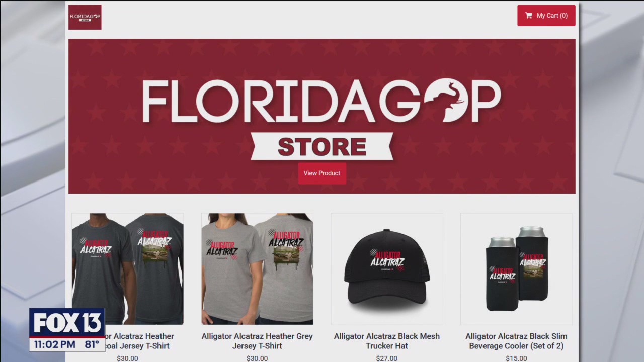 Alligator Alcatraz' merchandise | FOX 13 Tampa Bay