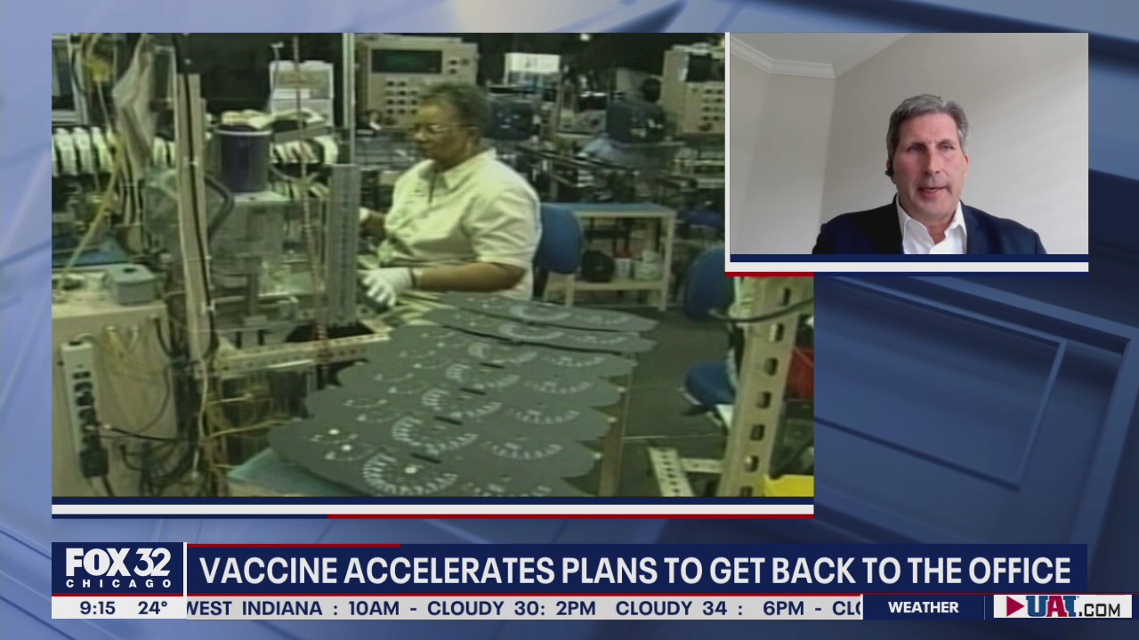 Coronavirus vaccine accelerates plans to return to the workplace