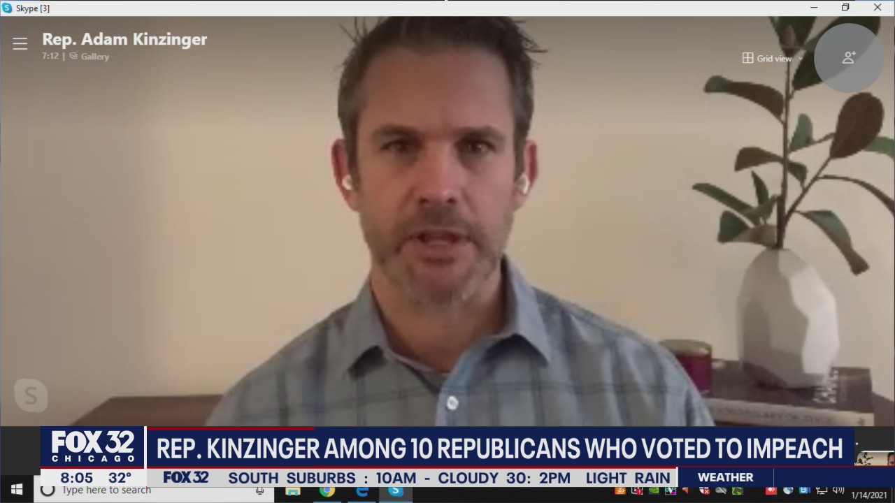Rep. Kinzinger among 10 Republicans who voted to impeach Trump