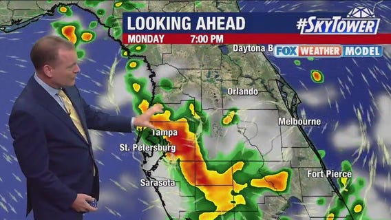 Tampa weather | Rain & storms Monday