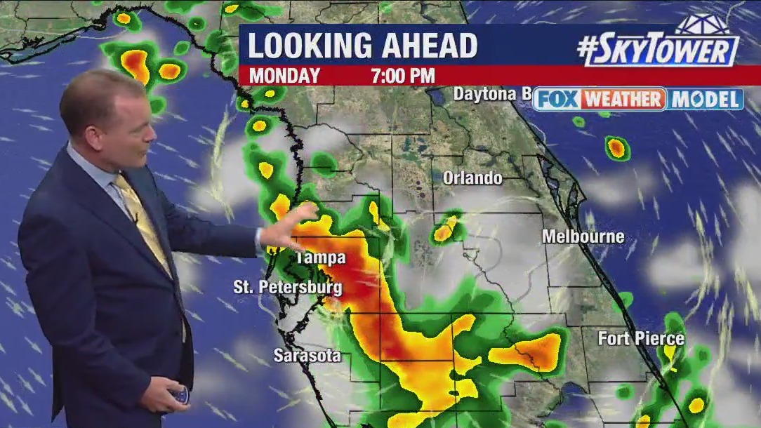 Tampa weather | Rain & storms Monday