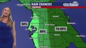 Higher rain chances on Sunday