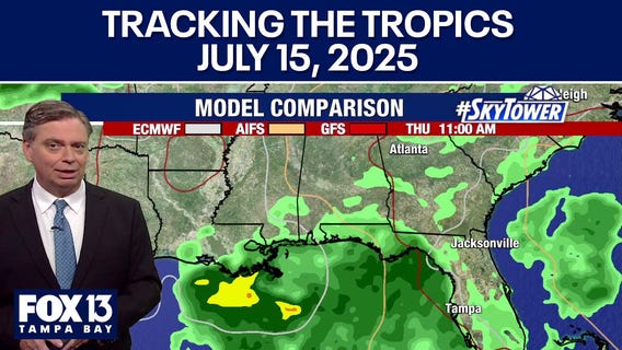 More heavy rain, strong storms possible Tuesday as Invest 93L moves across Florida