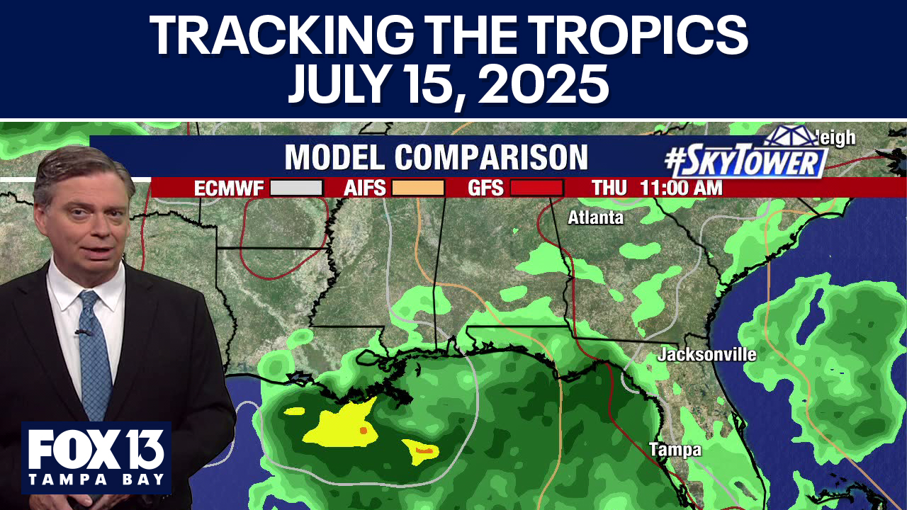 More heavy rain, strong storms possible Tuesday as Invest 93L moves across Florida