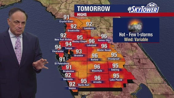 Tampa weather | Heat continues on Sunday evening
