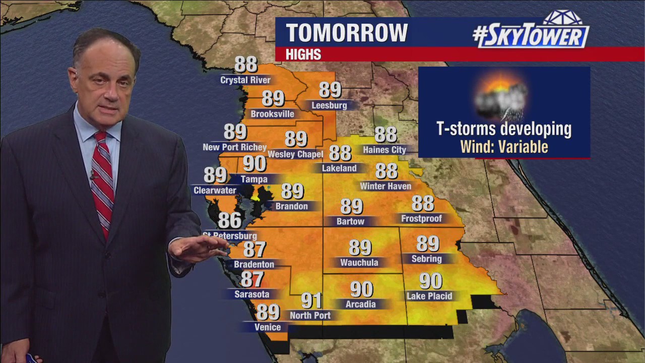 Tampa weather | Monday evening forecast