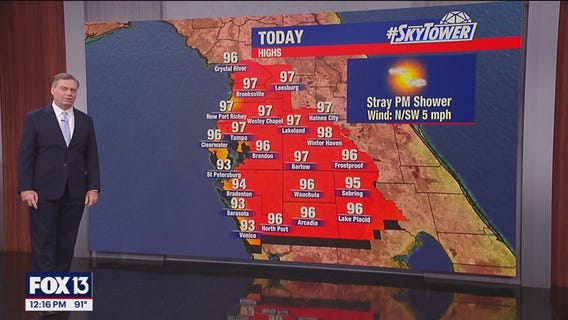 Tampa weather | Heat advisory issued until 7 p.m.