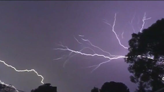 Positive and negative lightning strikes