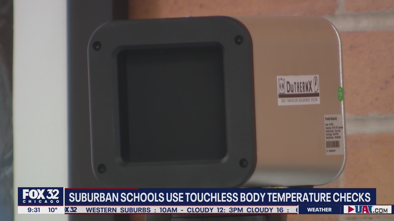 Suburban schools using touchless body temperature checks to vet students
