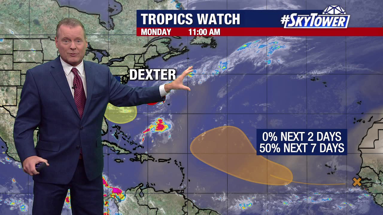Tropical Storm Dexter forms in Atlantic