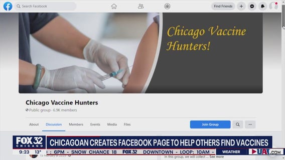 Chicagoan creates Facebook page to help others secure coronavirus vaccines