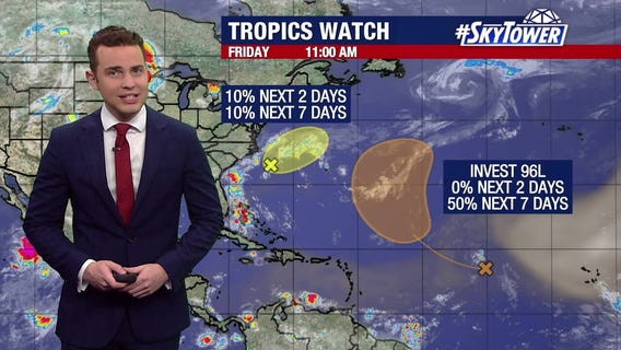 Tropics heat up with 2 areas of disturbed weather