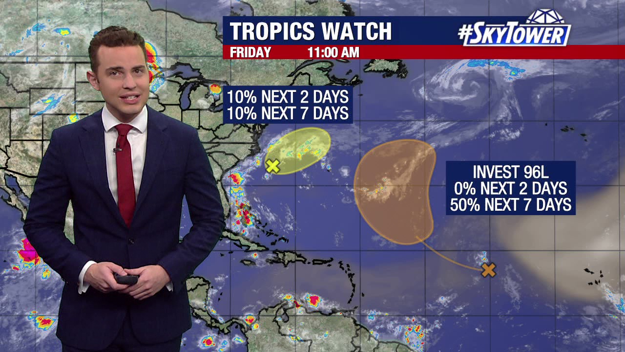 Tropics heat up with 2 areas of disturbed weather