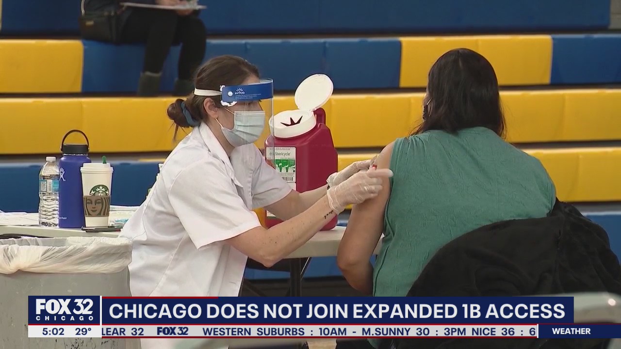 Chicago opts not to join state in expanding Phase 1B vaccine access