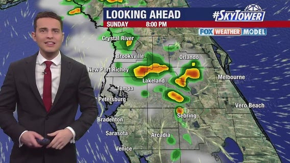 Tampa weather | Inland showers Sunday evening