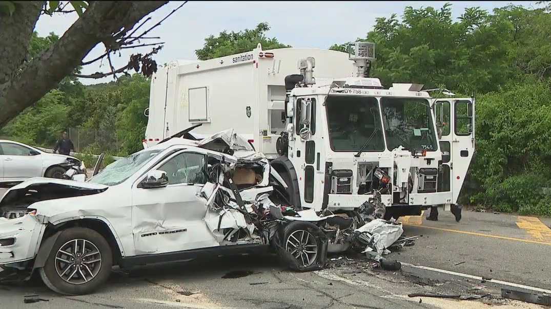 Police: Garbage truck plows through intersection killing one person