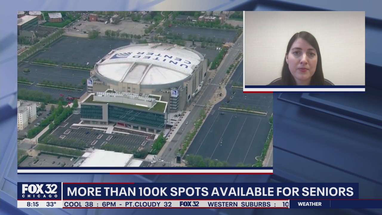 United Center opens 100K vaccine appointments today for Chicago seniors