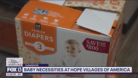 Baby necessities at Hope Villages of America