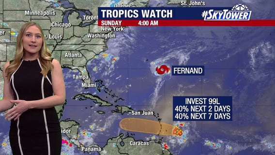 Tropical Storm Fernand forms