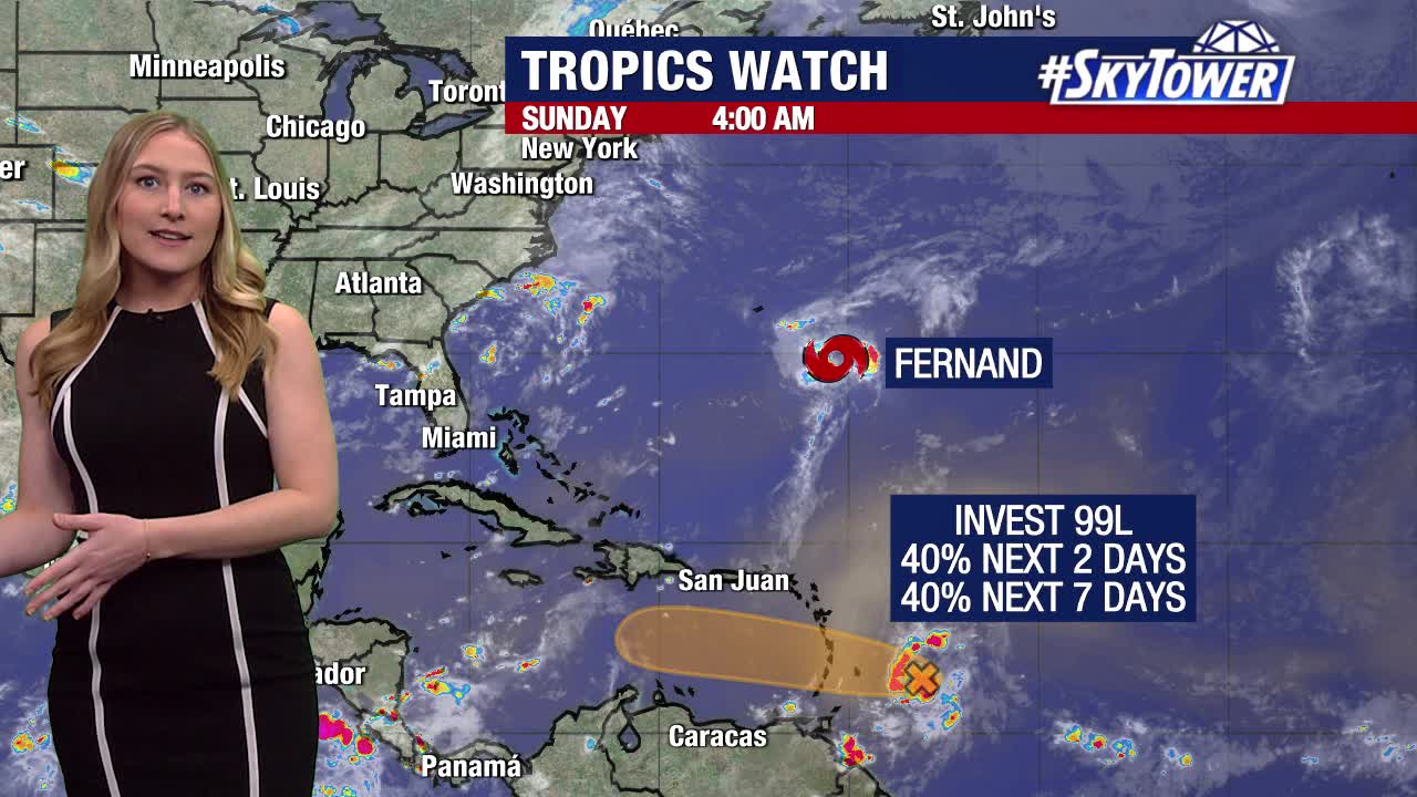 Tropical Storm Fernand forms