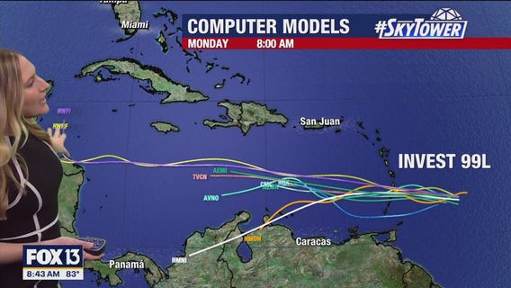 Tampa weather | Rainy start to Sunday