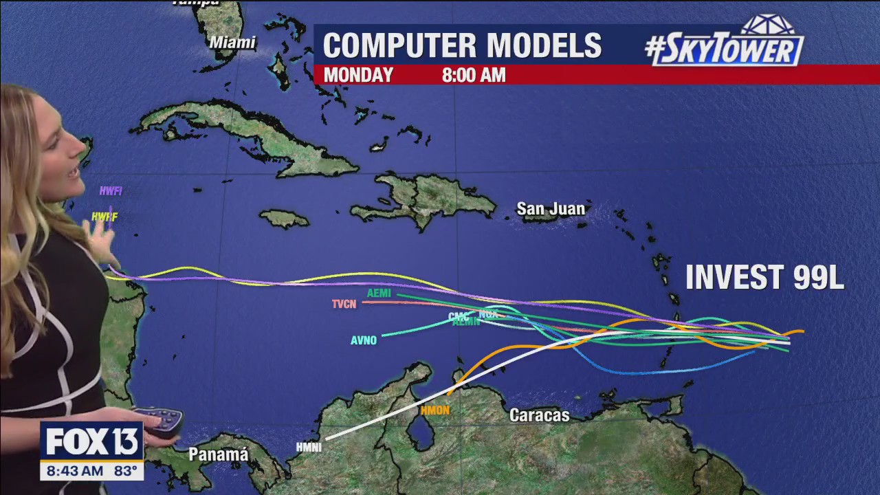 Tampa weather | Rainy start to Sunday