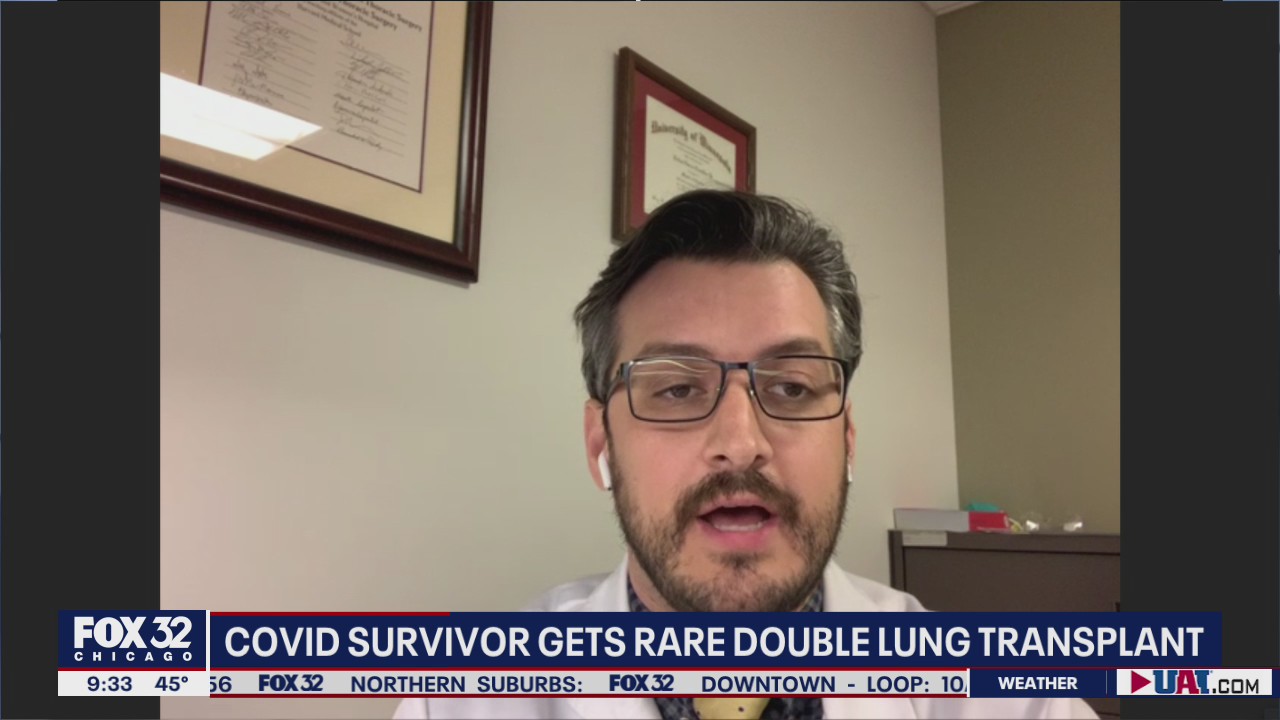 Doctor recounts performing rare double lung transplant on COVID-19 survivor